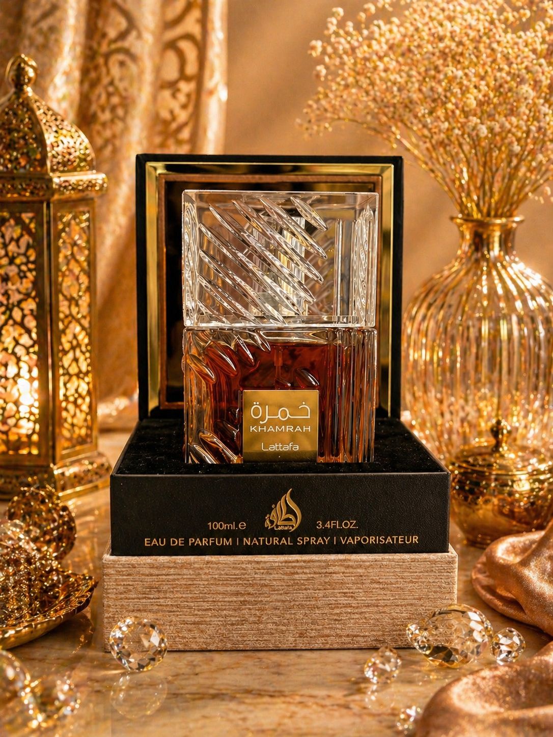 Perfume Khamrah Lattafa Eau de Parfum | Luxo Oriental e Intensidade Viciante ✨