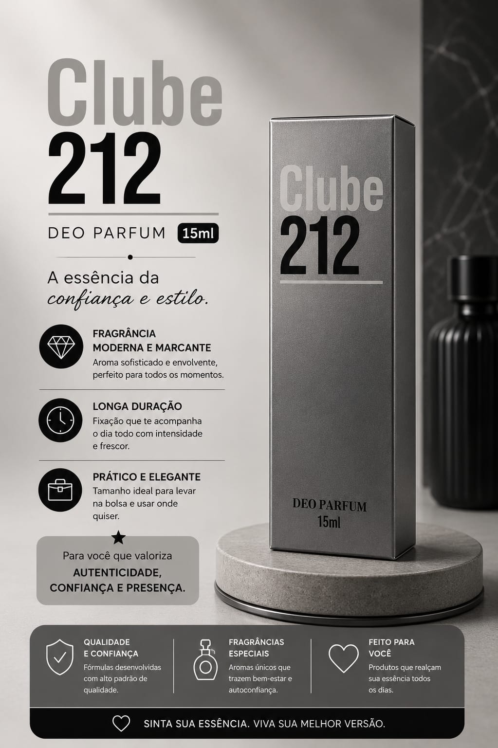 Mini Perfume Clube 212 Deo Parfum 15ml