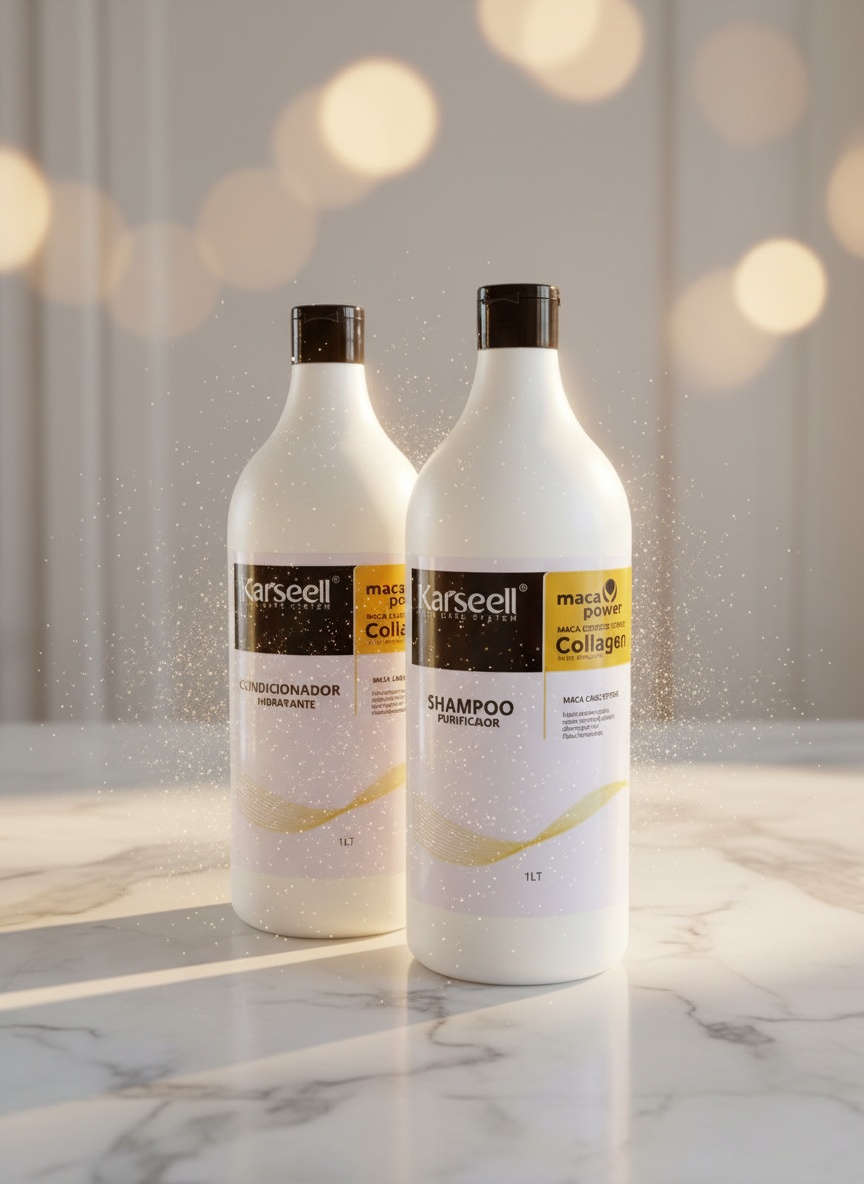 Kit Karseell Maca Power Collagen Shampoo Purificador + Condicionador Hidratante 1L