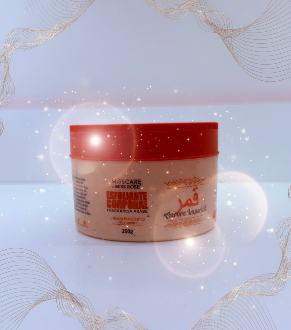 Esfoliante Corporal Miss Care Aurora Imperial Fragrancia Arabe Acido Hialuronico 250g