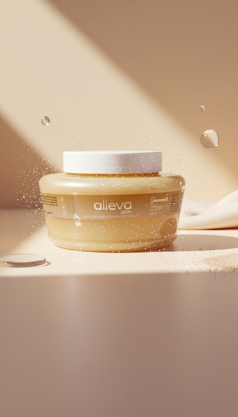 Geleia Iluminadora Corporal Alleva Skin Fresh Vanilla Shimmer 250ml