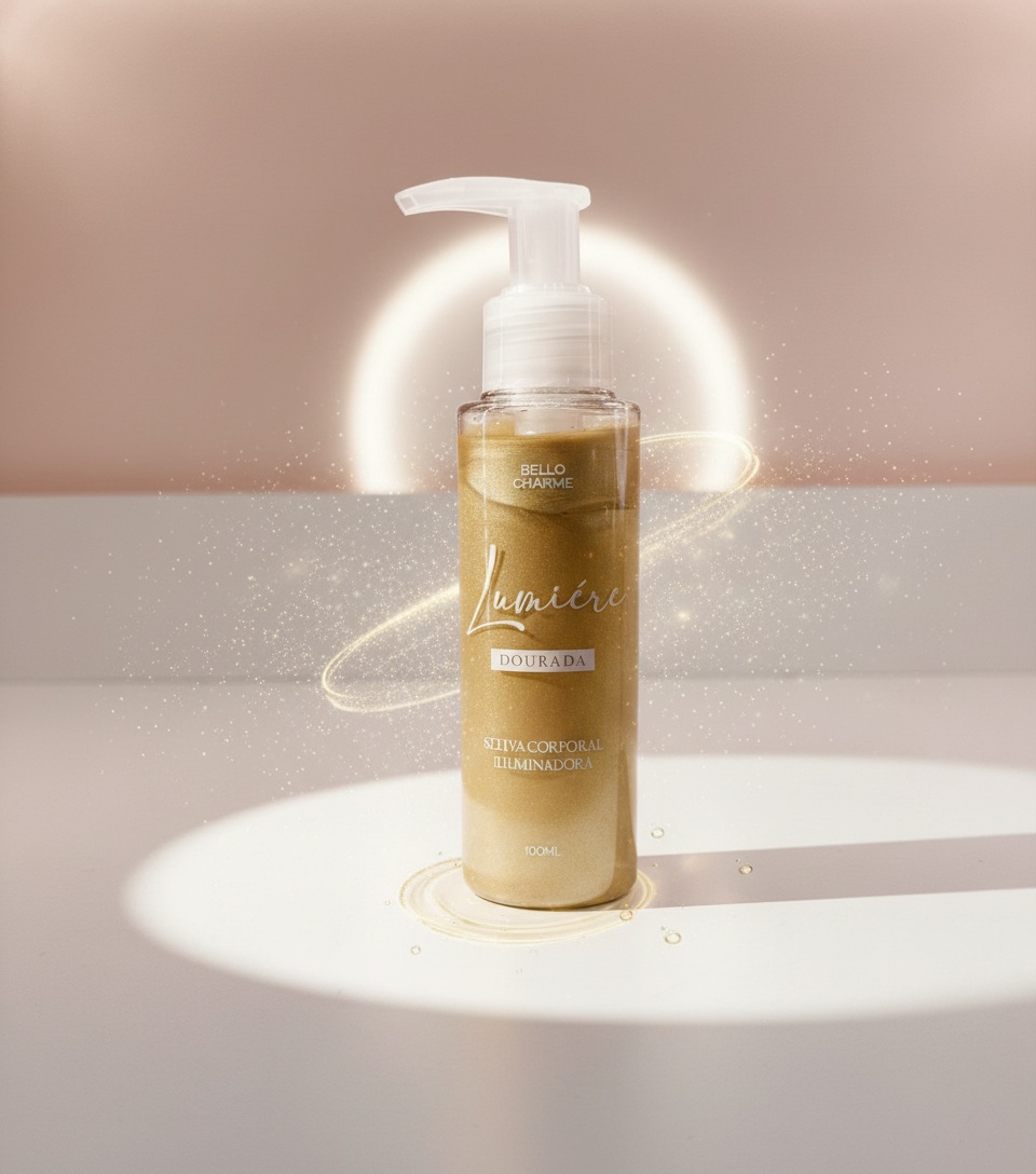 Geleia Corporal Iluminadora Lumiere Dourada Bello Charme 100ml