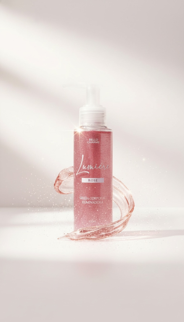 Geleia Corporal Iluminadora Lumiere Rose Bello Charme 100ml
