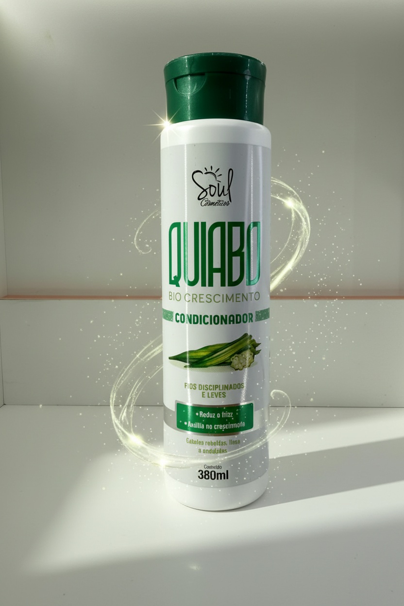 Condicionador Quiabo Bio Crescimento 380ml Soul Cosmeticos
