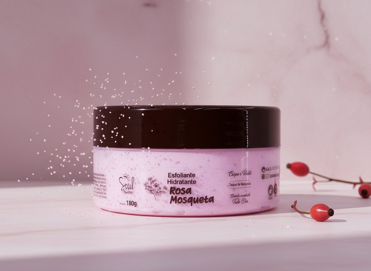 Esfoliante Hidratante Rosa Mosqueta Corpo e Rosto 180g