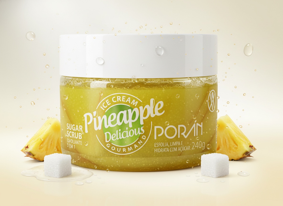 Esfoliante Sugar Scrub Pineapple Delicious Poran 240g