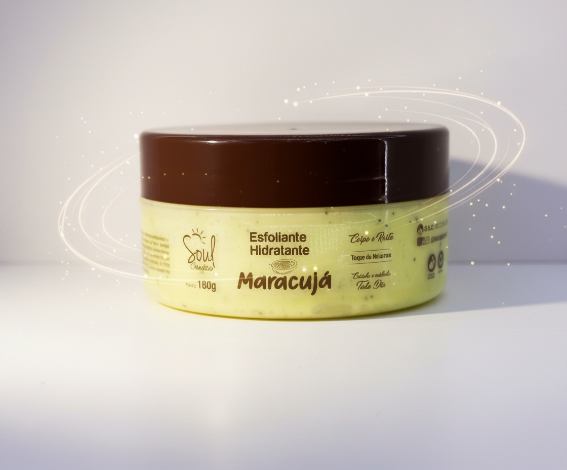 Esfoliante Hidratante Maracuja Soul Cosmeticos 180g