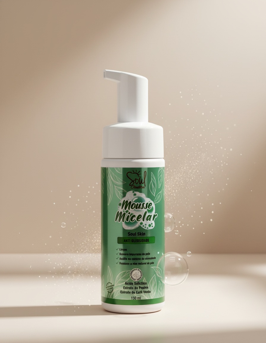 Mousse Micelar Anti Oleosidade Soul Skin 150ml