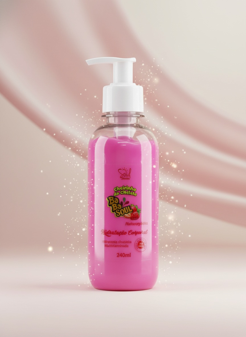 Hidratante Corporal Bubble Soul Cheirinho de Chiclete 240ml