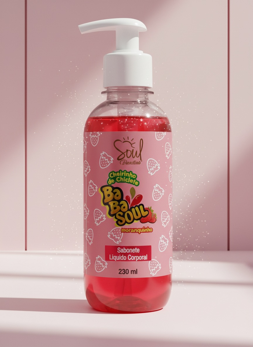 Sabonete Liquido Corporal Babasoul Moranguinho Soul 230ml